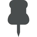 Pin Filled SVG Icon
